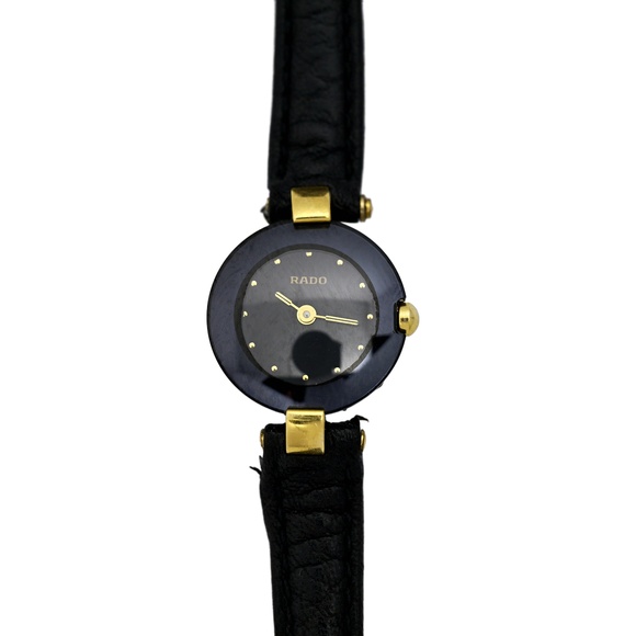 Rado | Accessories | Rado Coupole Womens Black Gold Vintage 